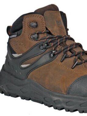 HOSS Stomp Hiker 60203 Safety Toe Boots Brown Black 15
